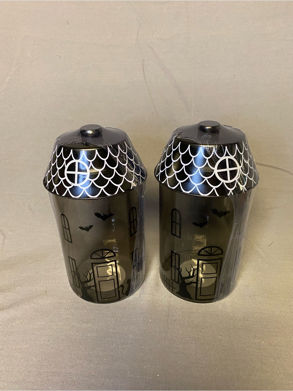 Target Black Haunted House containers from the 2024 Halloween collection